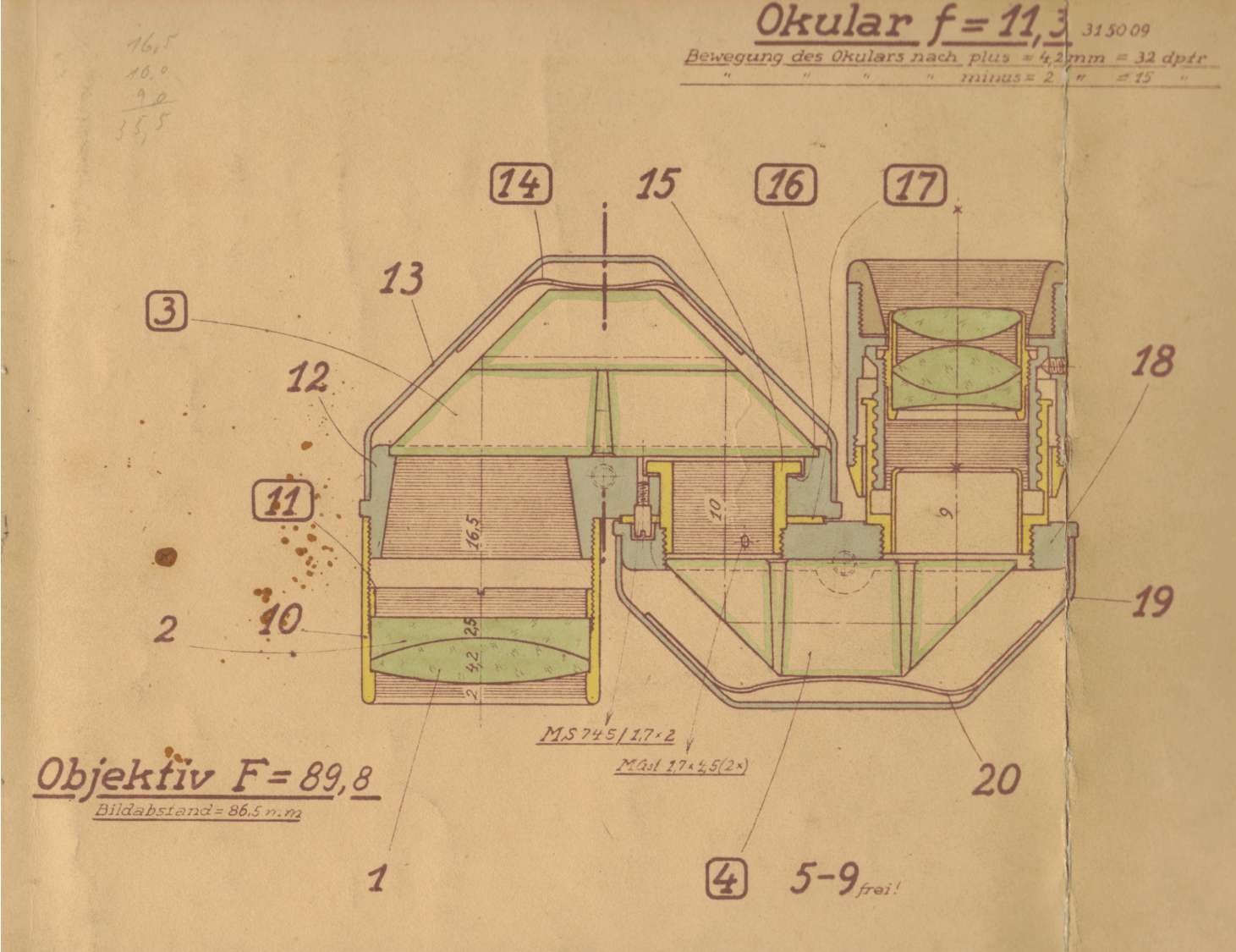 Turmon-Zeichnung von 1924